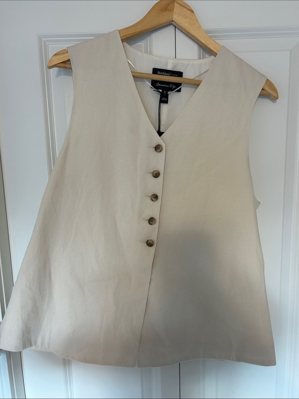 RiverIsland cream vest